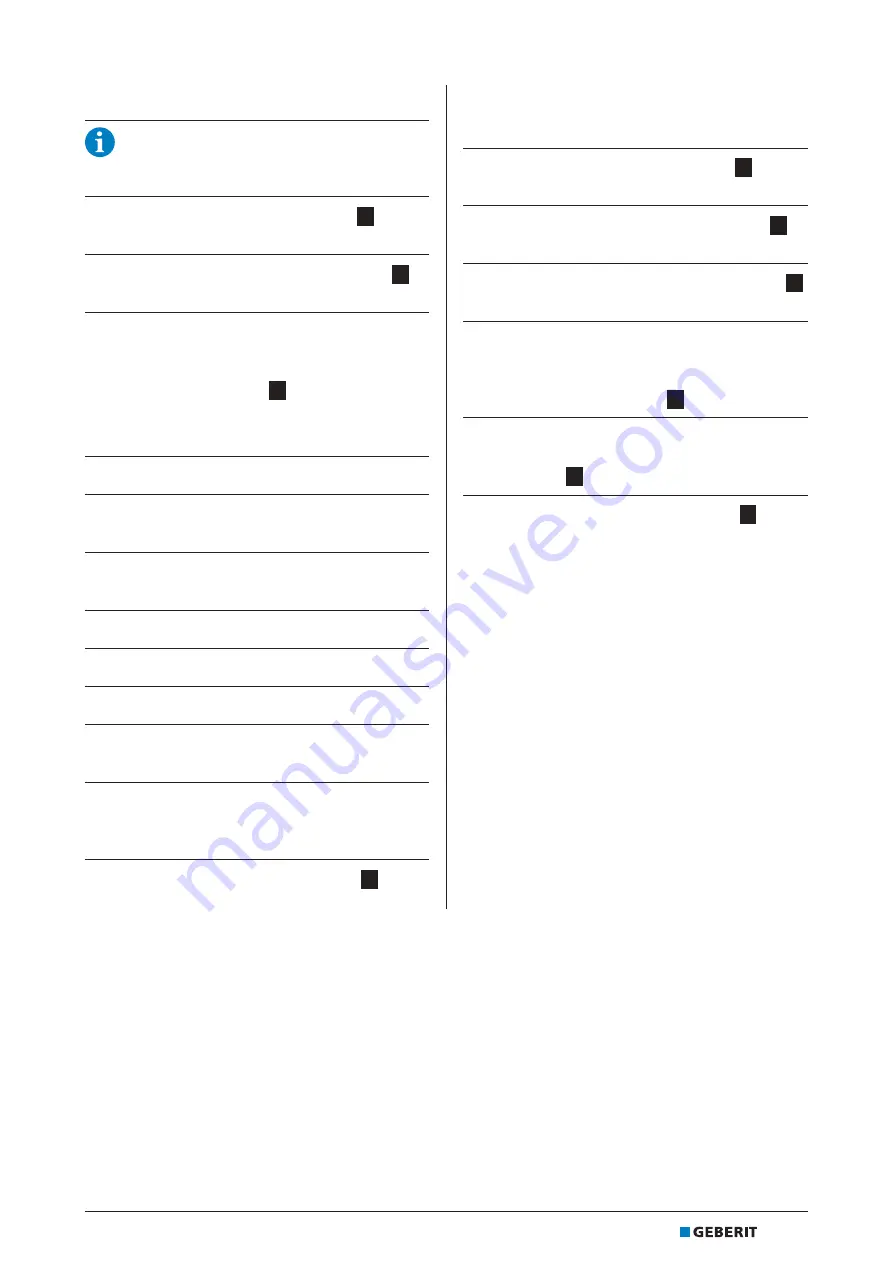 Geberit HS30 Maintenance Manual Download Page 85