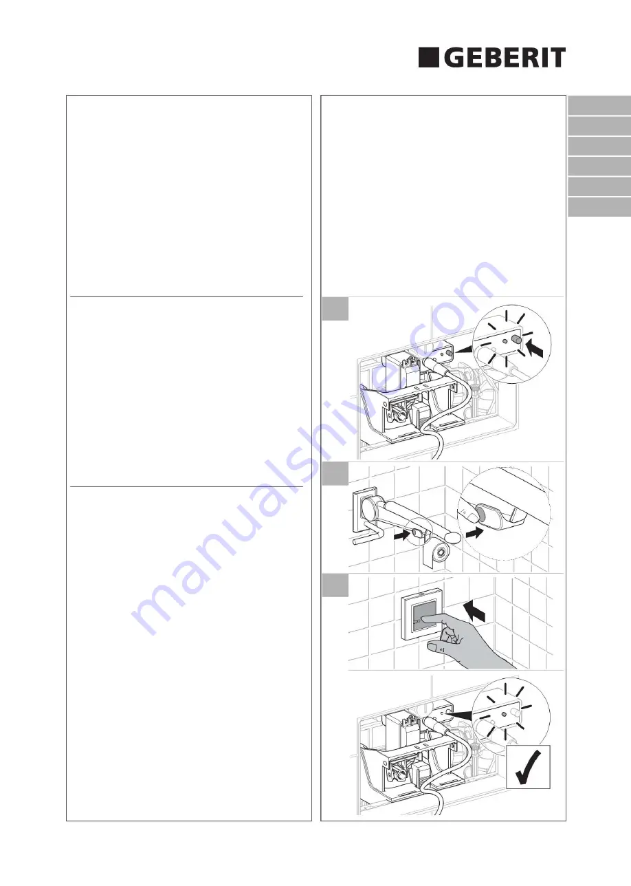 Geberit HyTronic 115.869.SN.5 Installation Manual Download Page 5