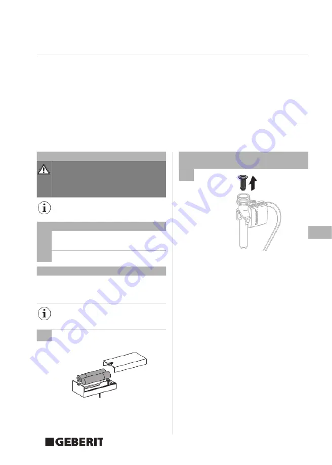 Geberit HyTronic Operating Instructions Manual Download Page 257