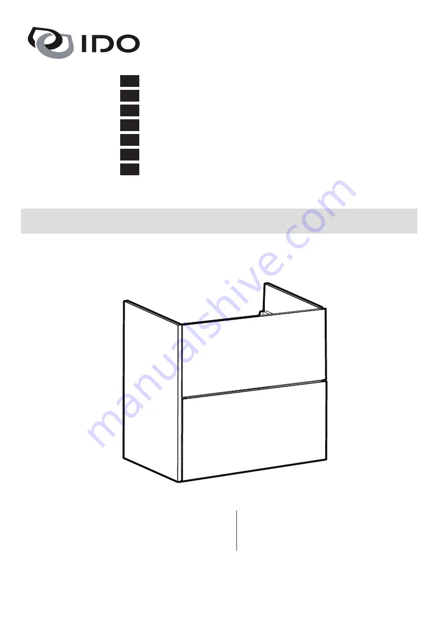 Geberit IDO 600/9751021111 Operating & Maintenance Instruction Download Page 1