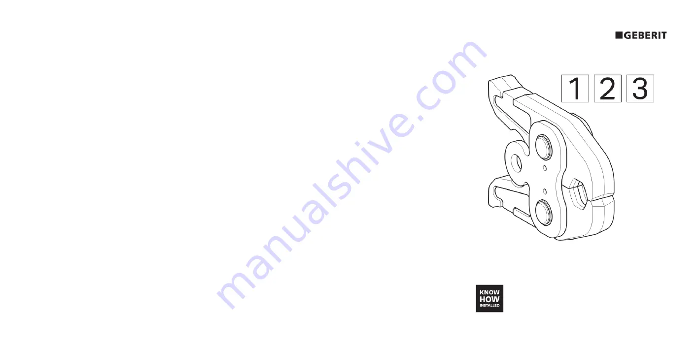 Geberit Mapress User Manual Download Page 1