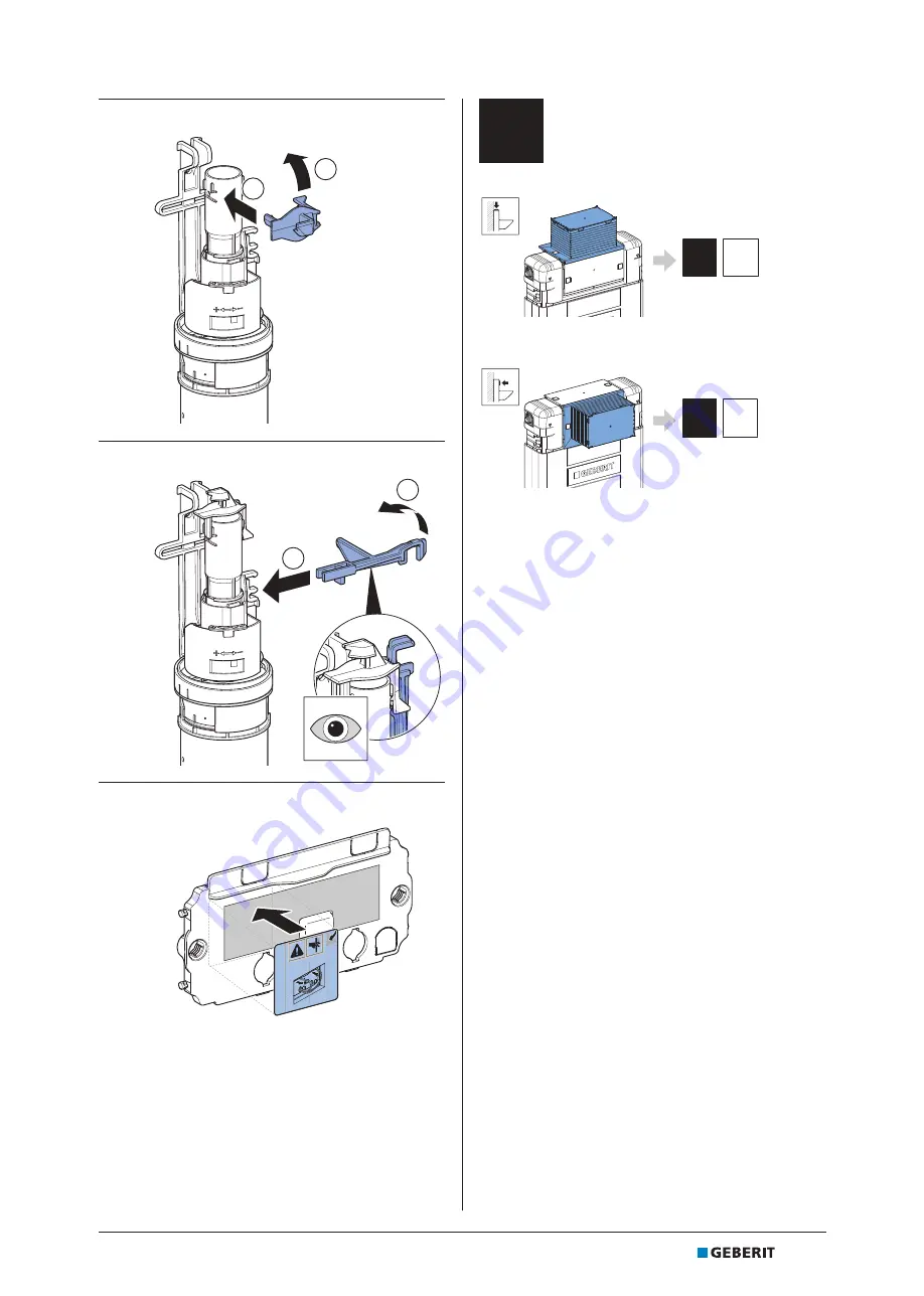 Geberit Omega 70 115.084.SI.1 Installation Manual Download Page 9