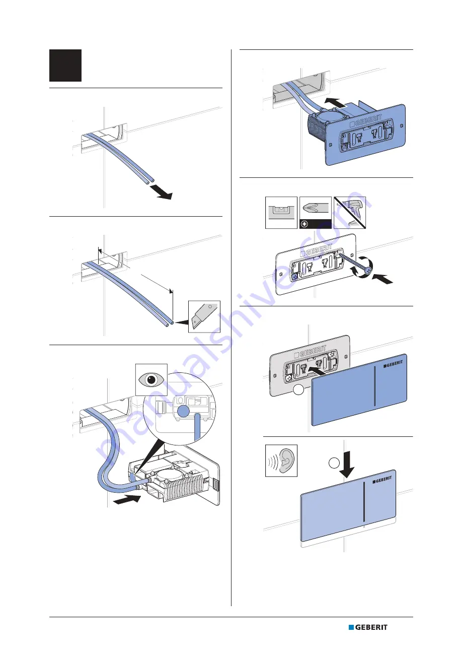 Geberit Omega 70 115.084.SI.1 Installation Manual Download Page 19