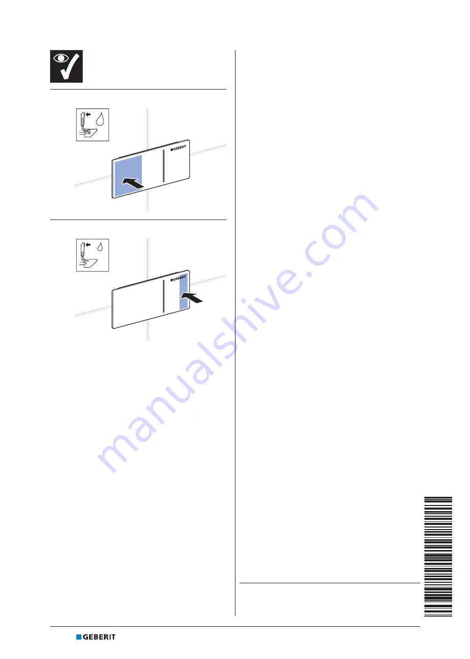 Geberit Omega 70 115.084.SI.1 Installation Manual Download Page 20