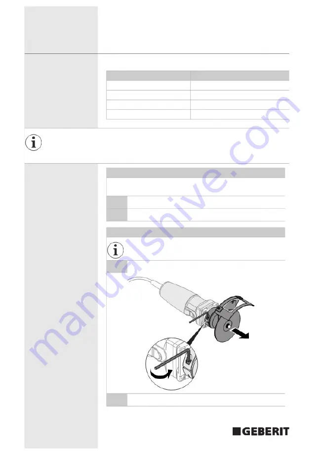 Geberit RE 1 Operating Instructions Manual Download Page 110