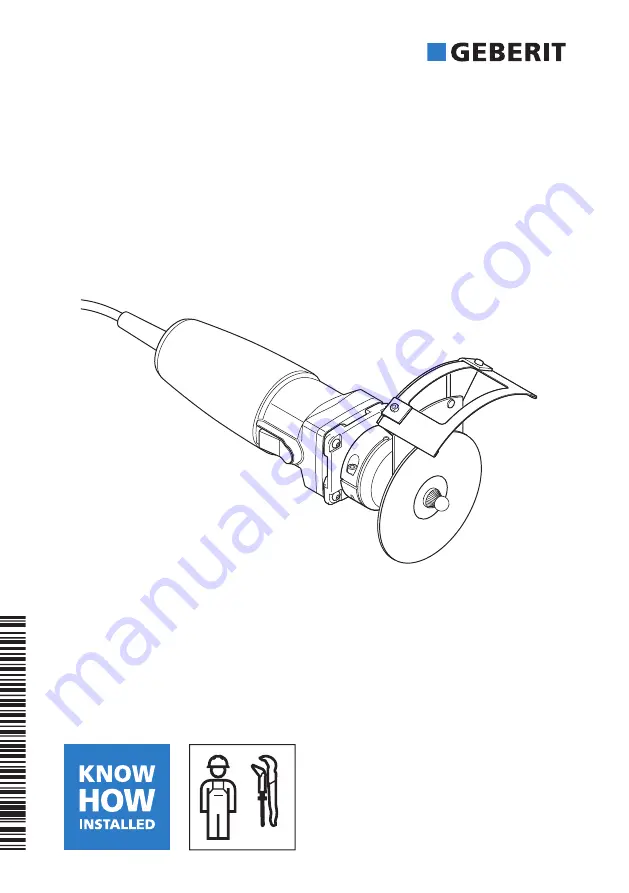 Geberit RE 1 Operation Manual Download Page 1