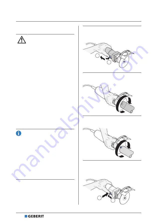 Geberit RE 1 Operation Manual Download Page 22