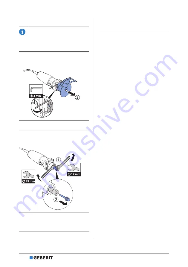 Geberit RE 1 Operation Manual Download Page 24