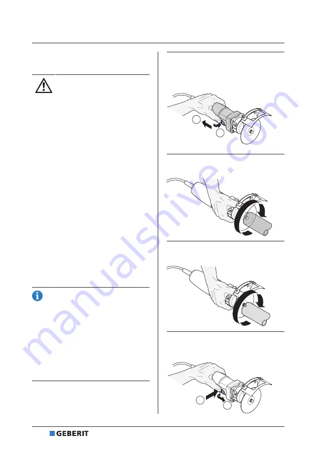 Geberit RE 1 Operation Manual Download Page 44