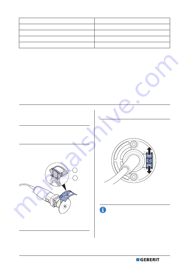 Geberit RE 1 Operation Manual Download Page 65