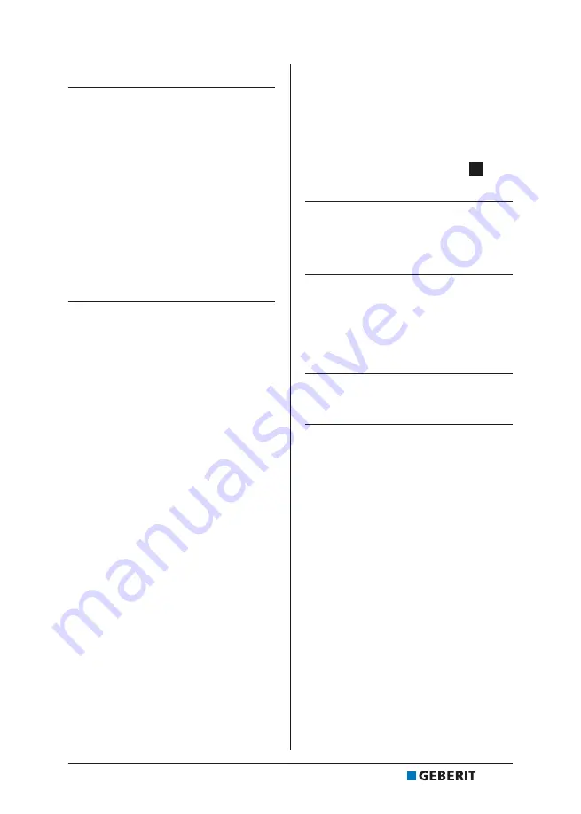 Geberit Selva Operation Manual Download Page 183