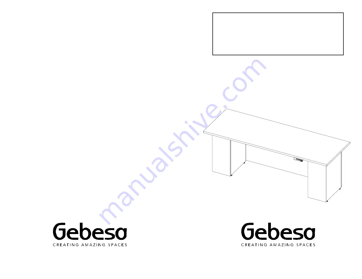 Gebesa BENTO Assembly Manual Download Page 1