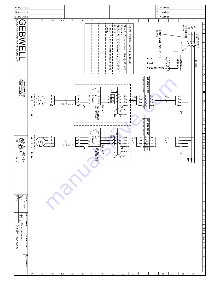 Gebwell GEMINI 40 Installation, Operation And Maintenance Manual Download Page 59