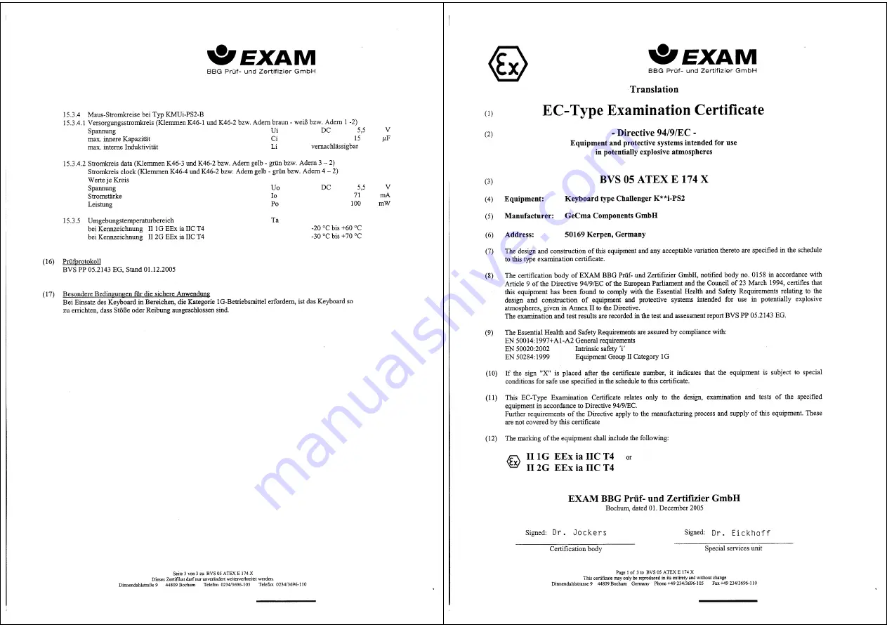 GECMA CHALLENGER KBi-PS2 Manual Download Page 11