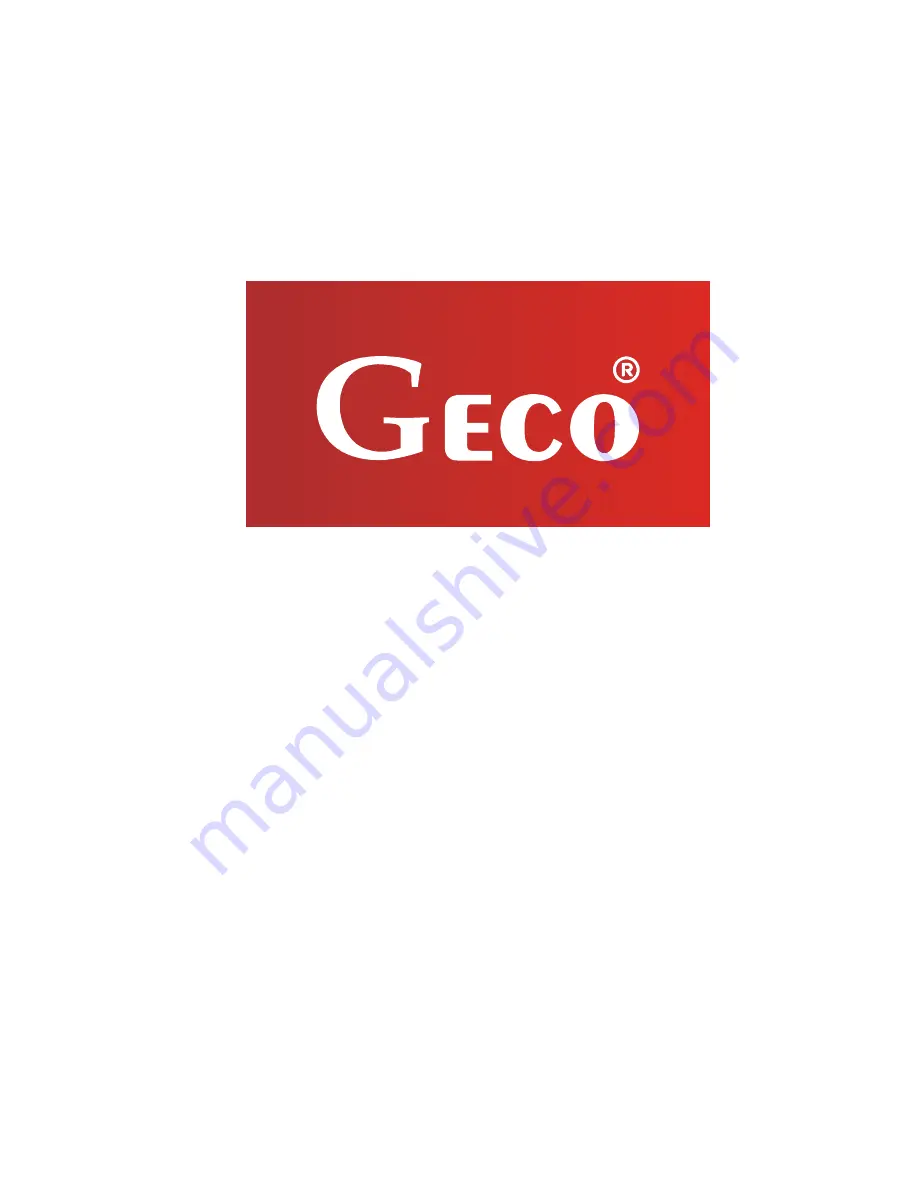 Geco G-913-P01 Service & Operating Manual Download Page 12