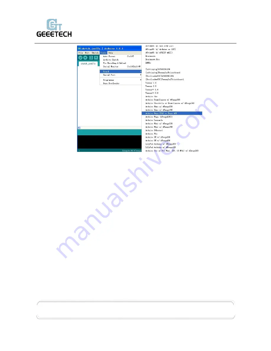 Geeetech GT2560 User Manual Download Page 18