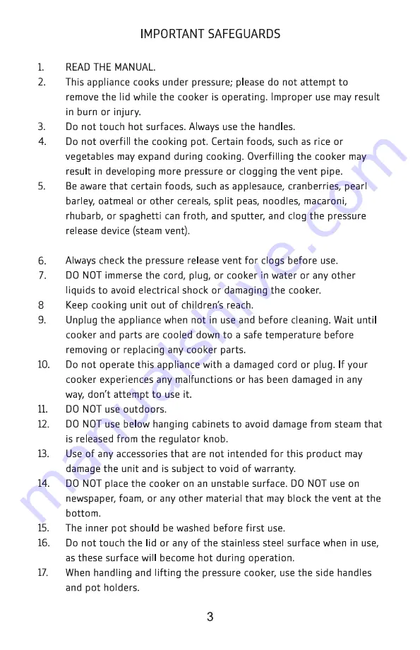 Geek YBW60B Instruction Manual Download Page 3