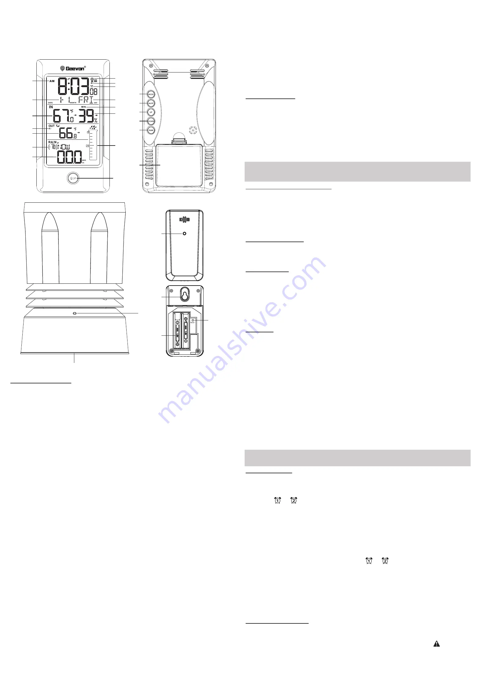 Geevon W208708 User Manual Download Page 1