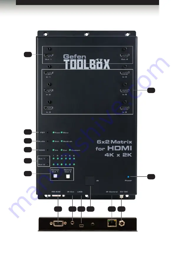 Gefen TOOLBOX GTB-HD4K2K-642-BLK Скачать руководство пользователя страница 12