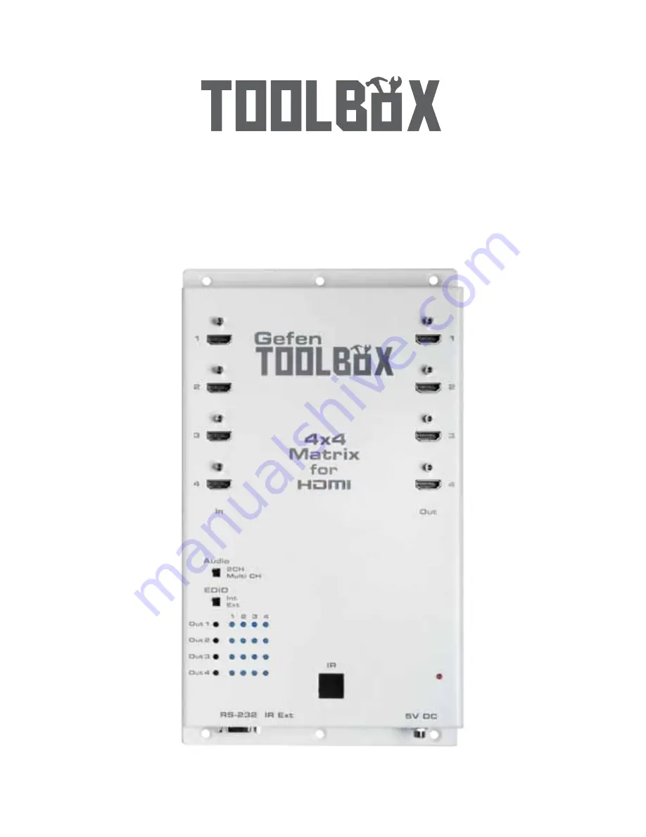 Gefen TOOLBOX GTB-HDMI1.3-444 User Manual Download Page 1