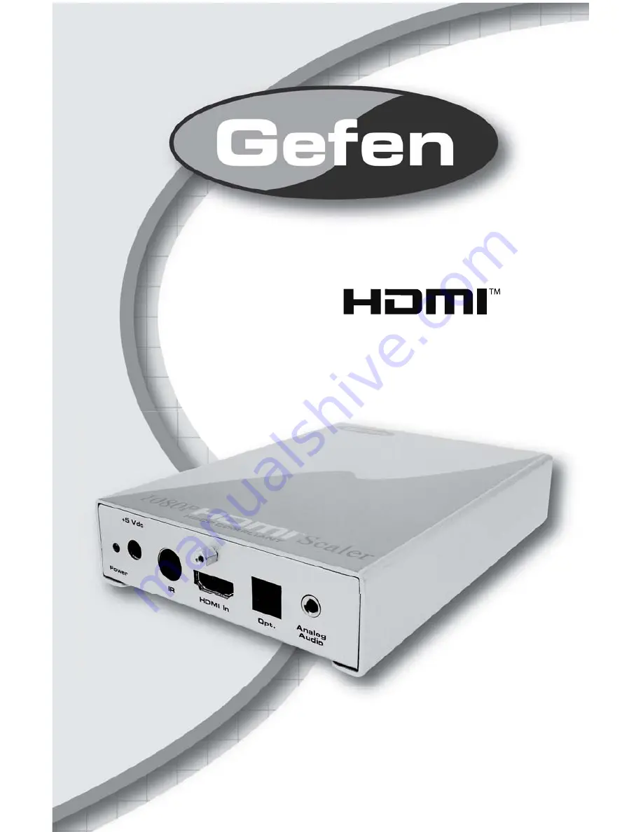 Gefen 1080P HDMI Скачать руководство пользователя страница 1