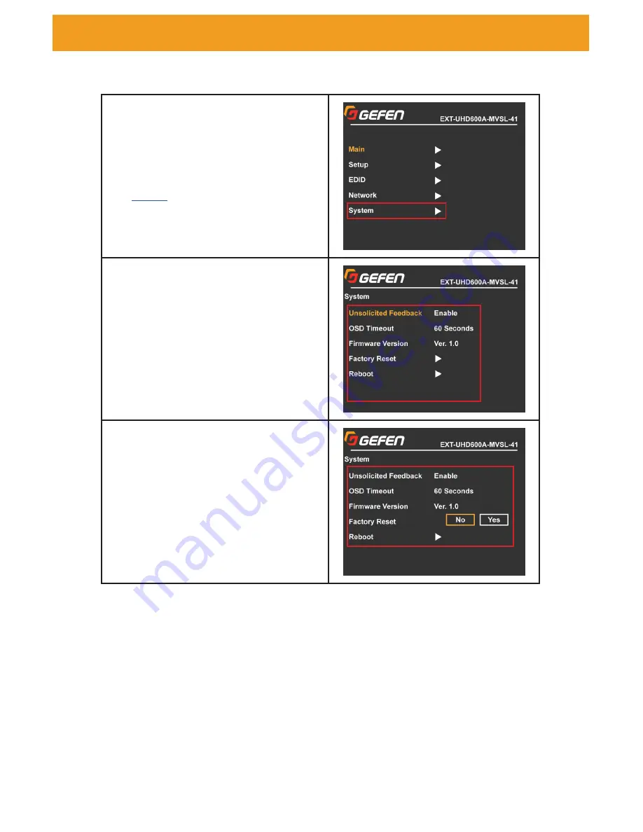 Gefen 4x1 Multiview Seamless Switcher User Manual Download Page 45