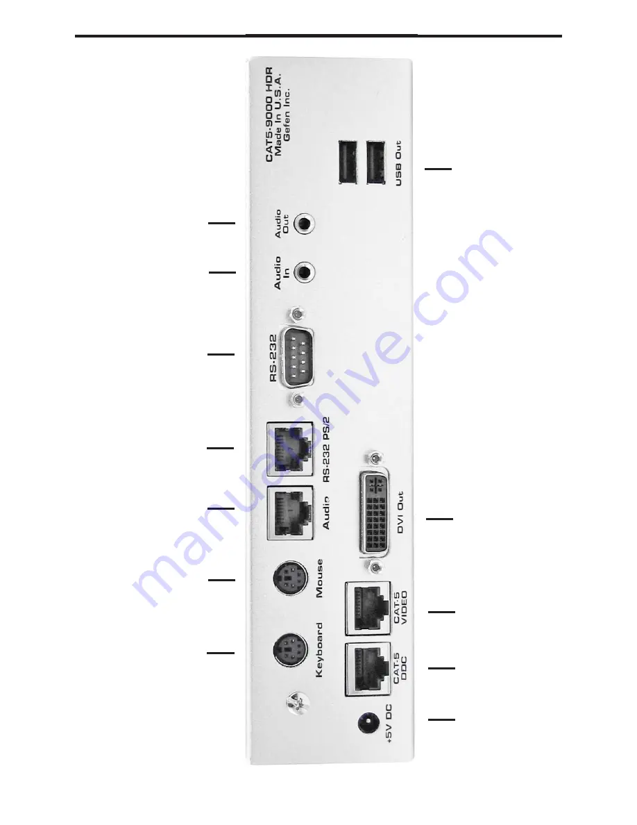 Gefen CAT5-9000HD-NI User Manual Download Page 9