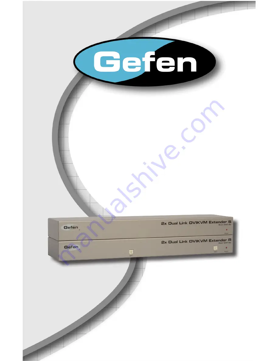 Gefen EXT-2DVI-DLKVM-CAT6 Скачать руководство пользователя страница 1