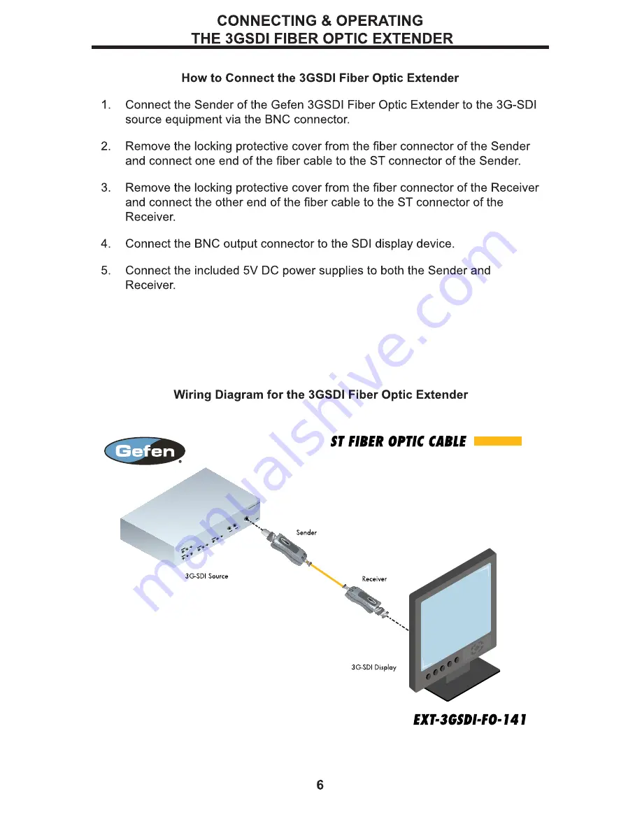 Gefen EXT-3GSDI-F0-141 Скачать руководство пользователя страница 10