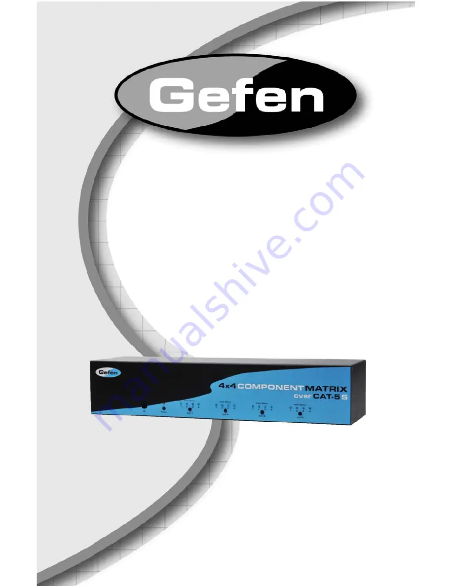 Gefen EXT-COMPAUD-CAT5-444 User Manual Download Page 1