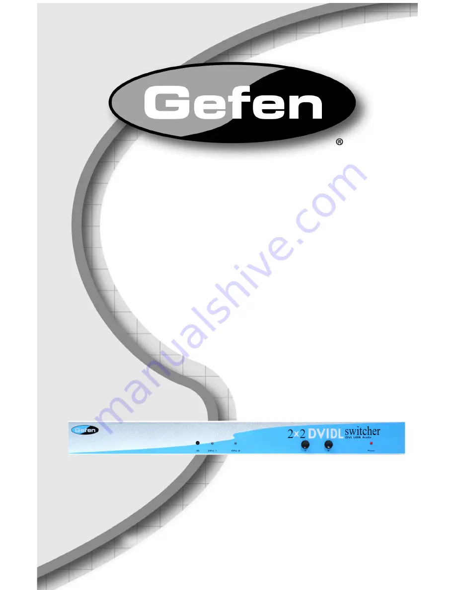 Gefen EXT-DVI-422DL Скачать руководство пользователя страница 1