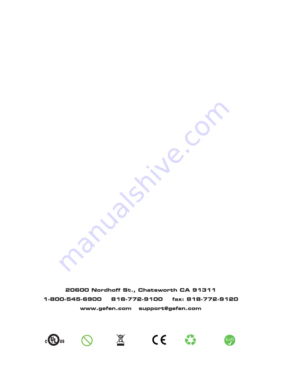 Gefen EXT-DVI-422DL User Manual Download Page 12