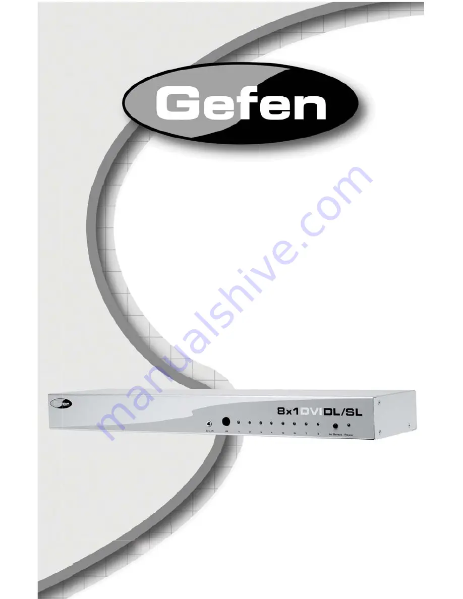 Gefen EXT-DVI-841DL User Manual Download Page 1