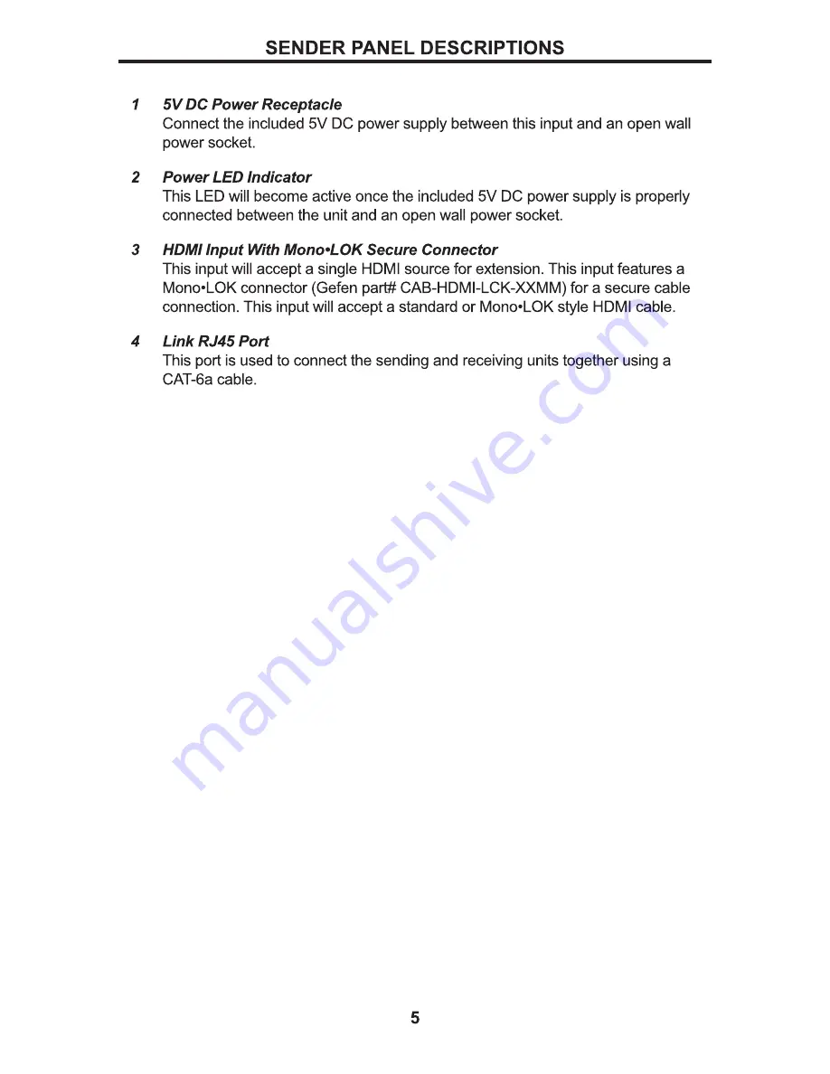 Gefen EXT-HDMI 1.3-1CAT6 User Manual Download Page 9