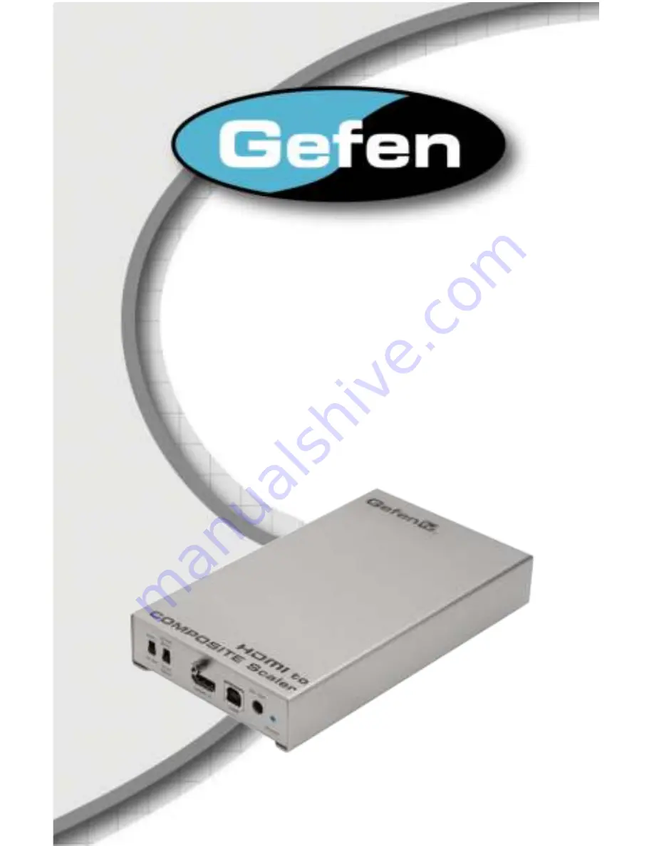 Gefen EXT-HDMI-2-COMPSVIDSN Скачать руководство пользователя страница 1