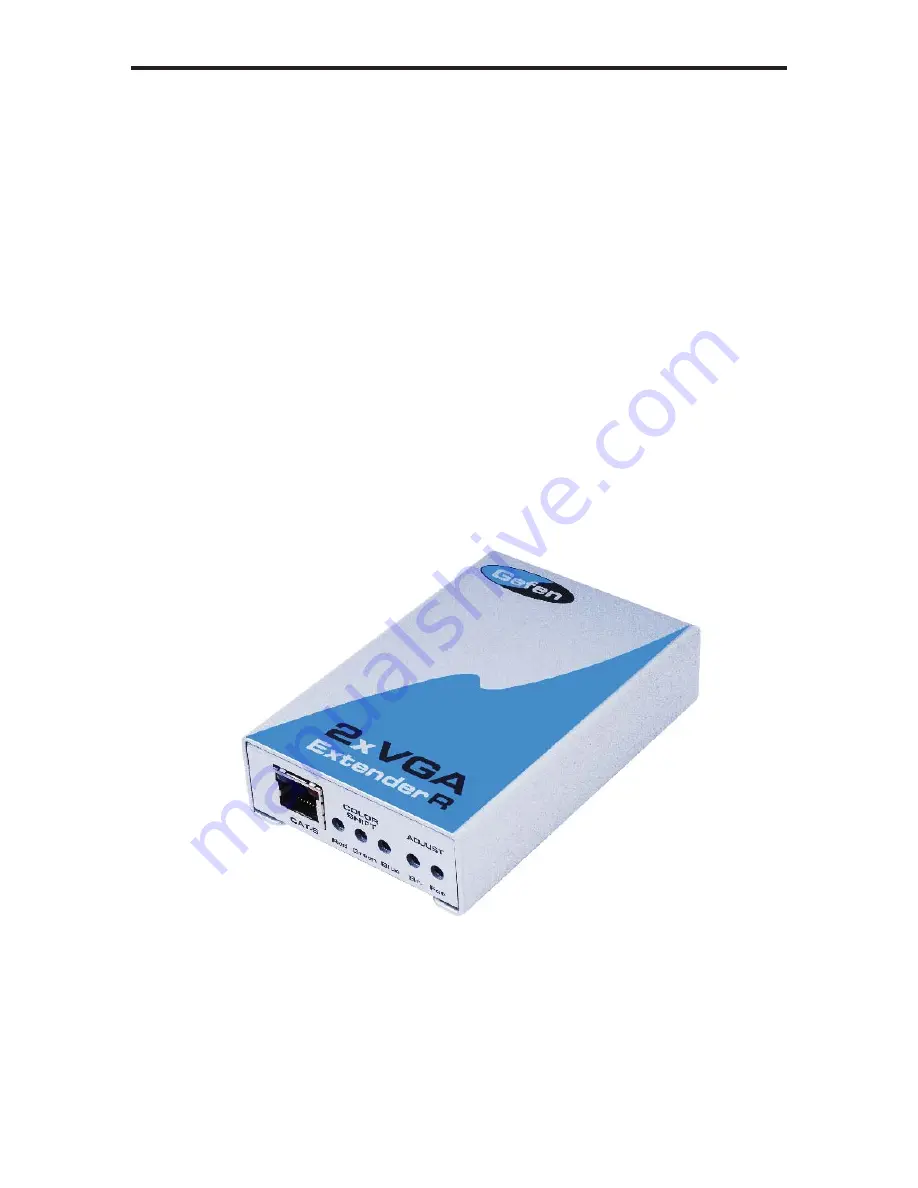 Gefen EXT-VGA-CAT5-142 User Manual Download Page 5