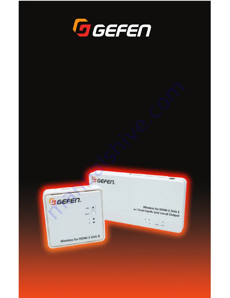 Gefen EXT-WHD-1080P-LR-RX User Manual Download Page 1