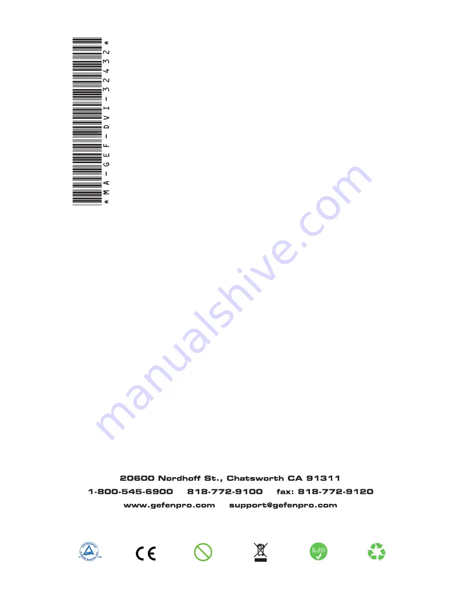 Gefen GEF-DVI-32432 User Manual Download Page 100