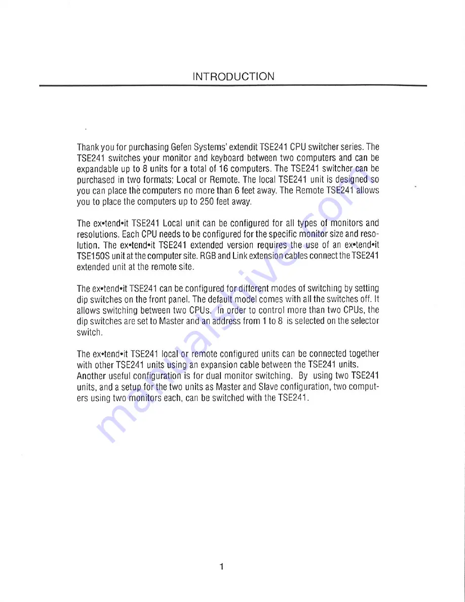 Gefen TSE241 User Manual Download Page 4