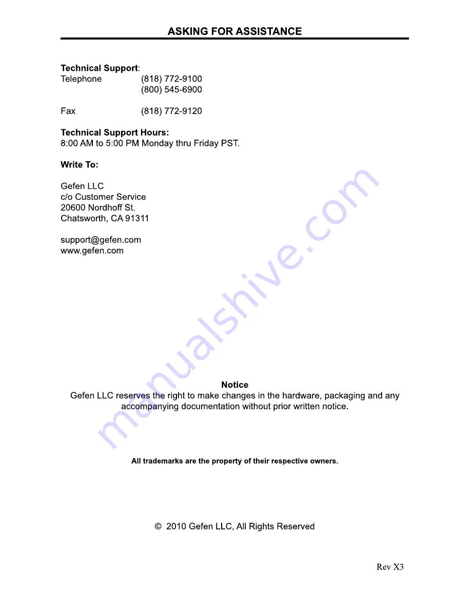 Gefen USB-400 User Manual Download Page 3