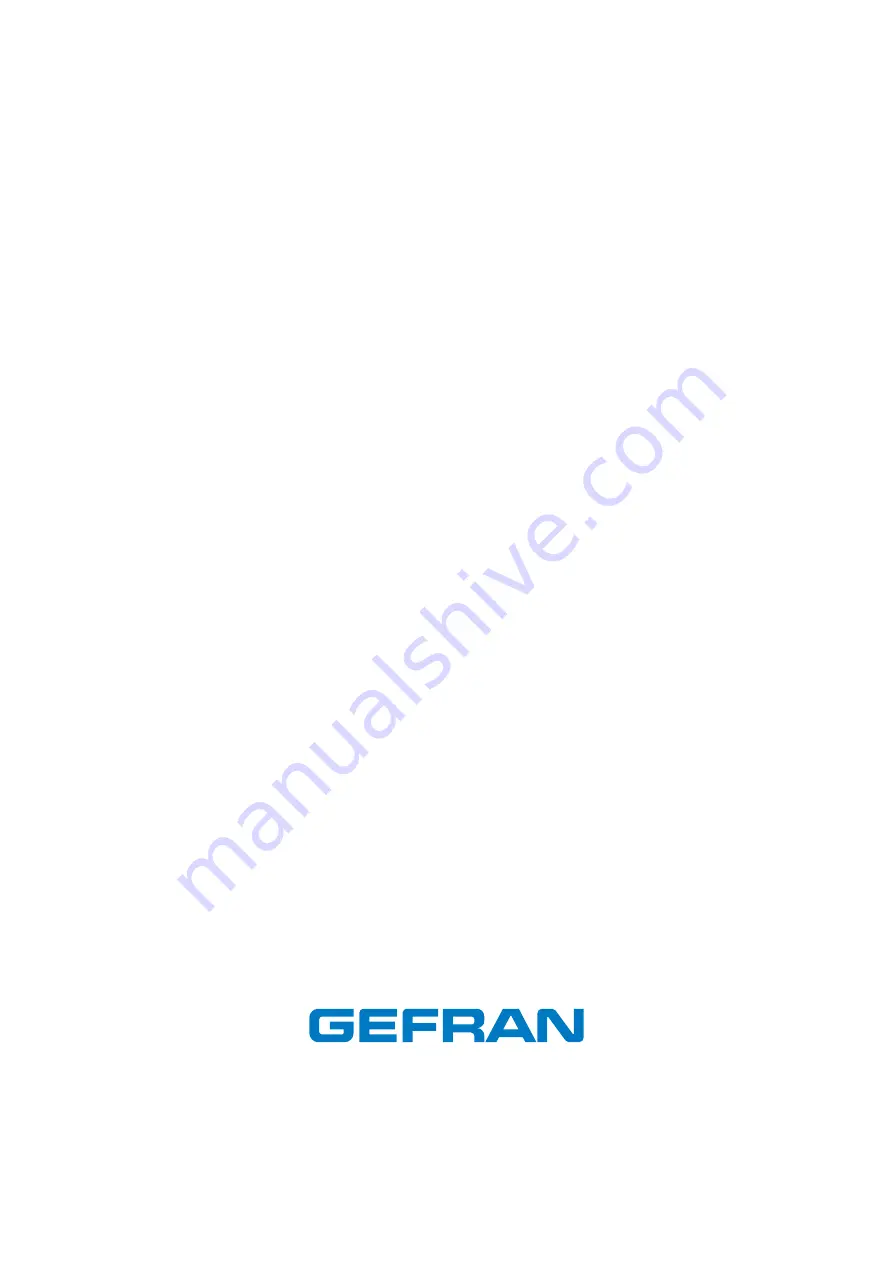 gefran G-Vision 66-070 Operating Instructions Manual Download Page 20