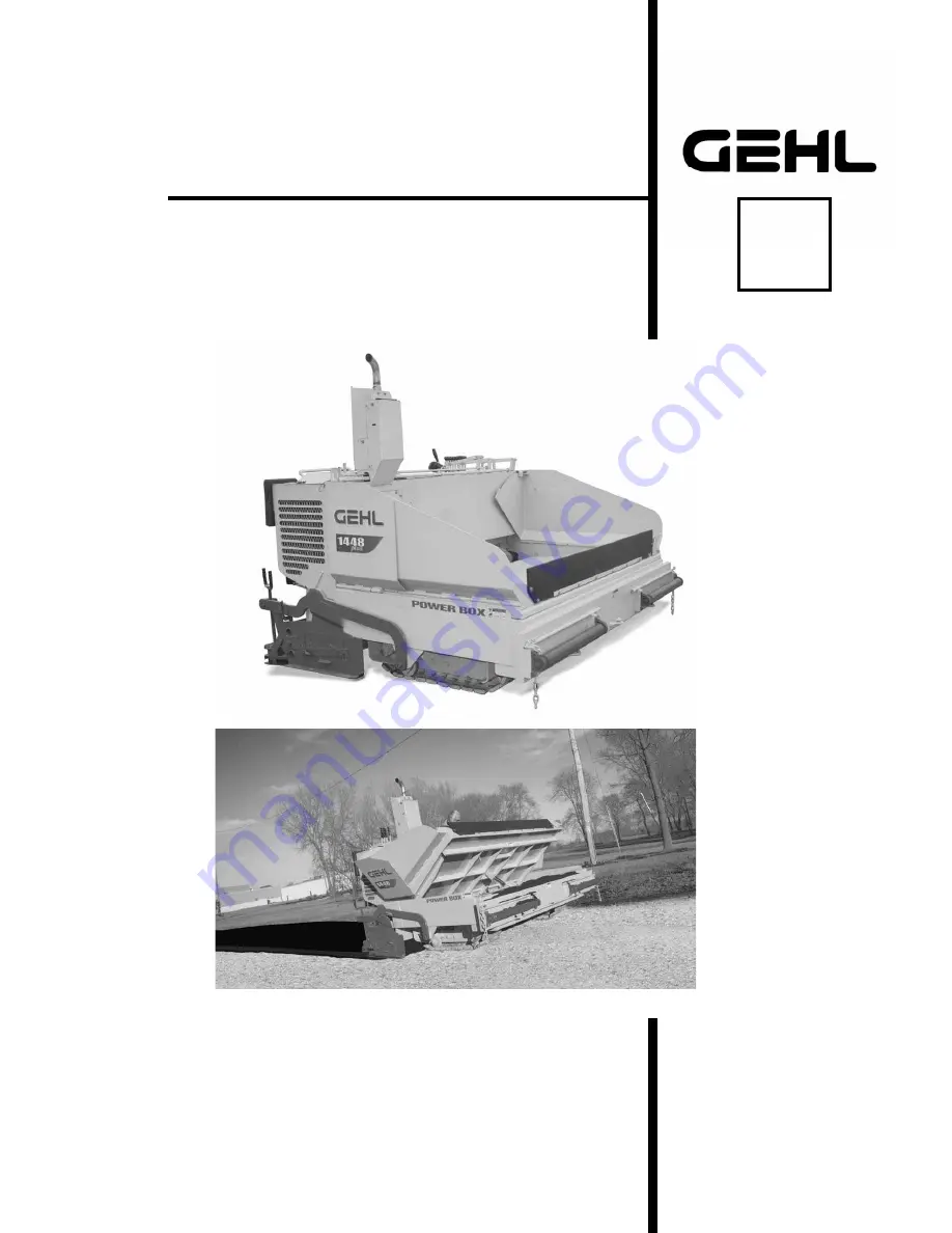 Gehl 1448 Plus Operator'S Manual Download Page 1