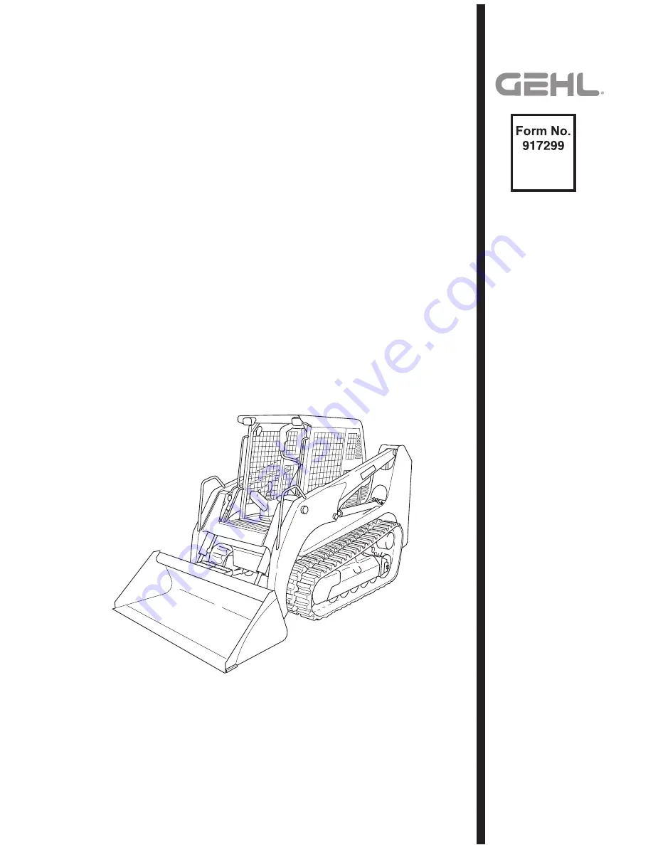 Gehl CTL55 Скачать руководство пользователя страница 1