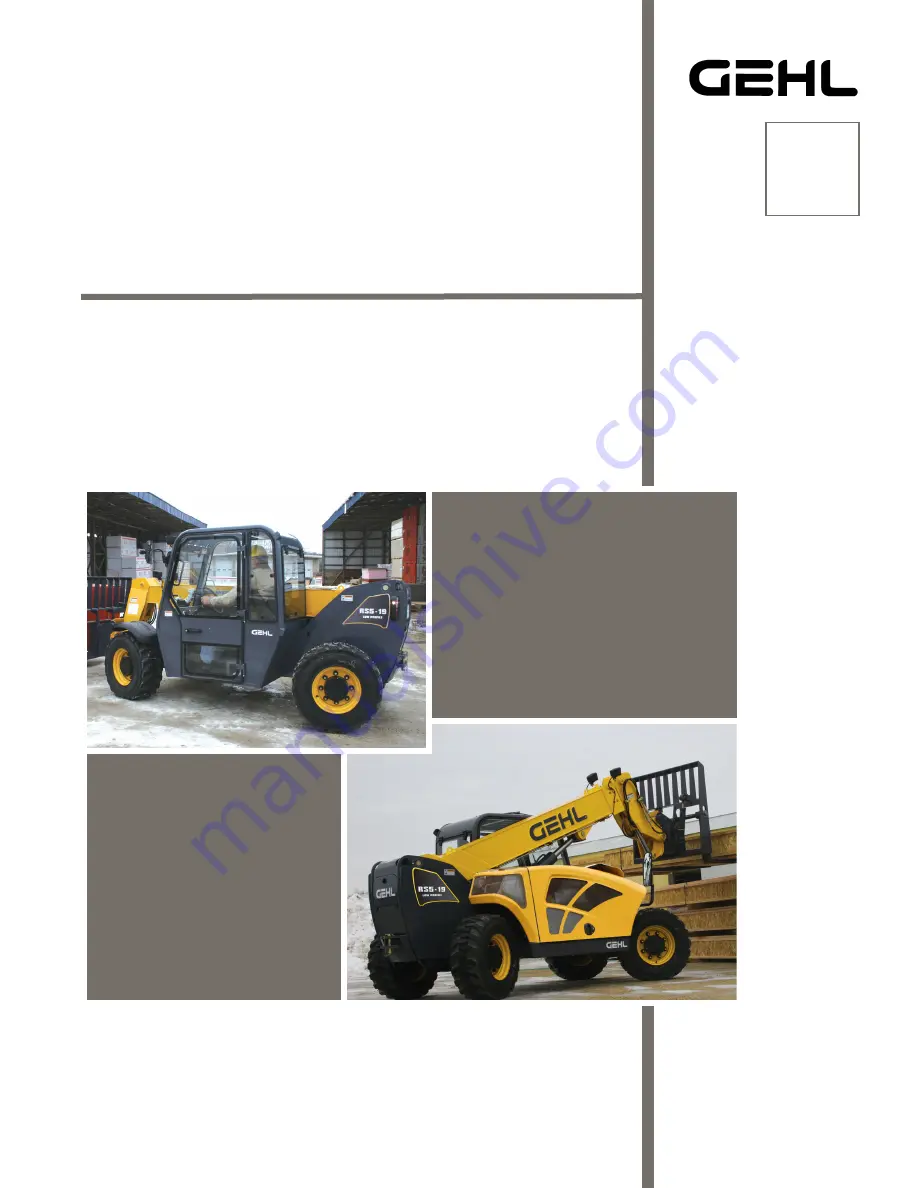 Gehl RS5-19 Operator'S Manual Download Page 1