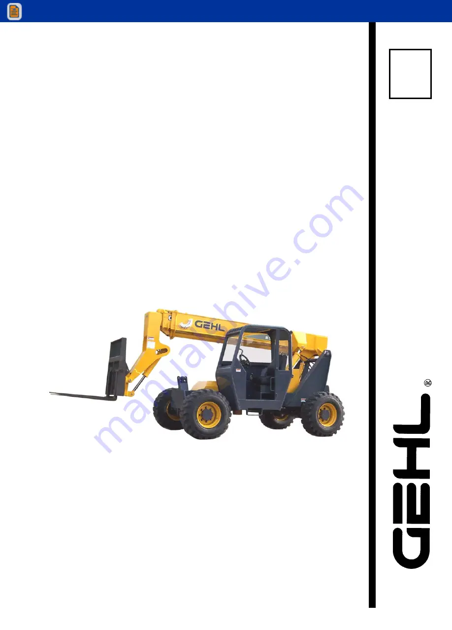 Gehl RS5-34 Service Manual Download Page 1