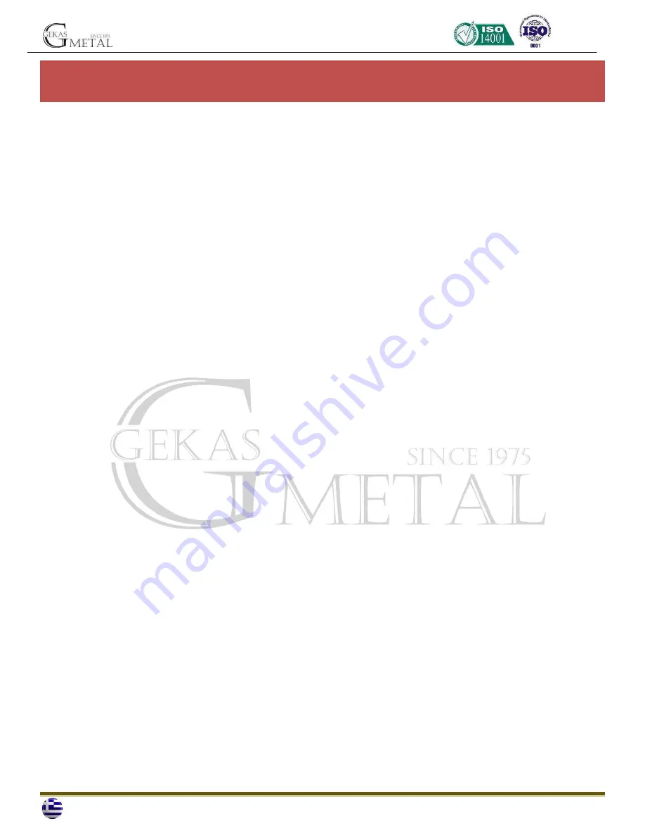 Gekasmetal AMANDA User Manual Download Page 5