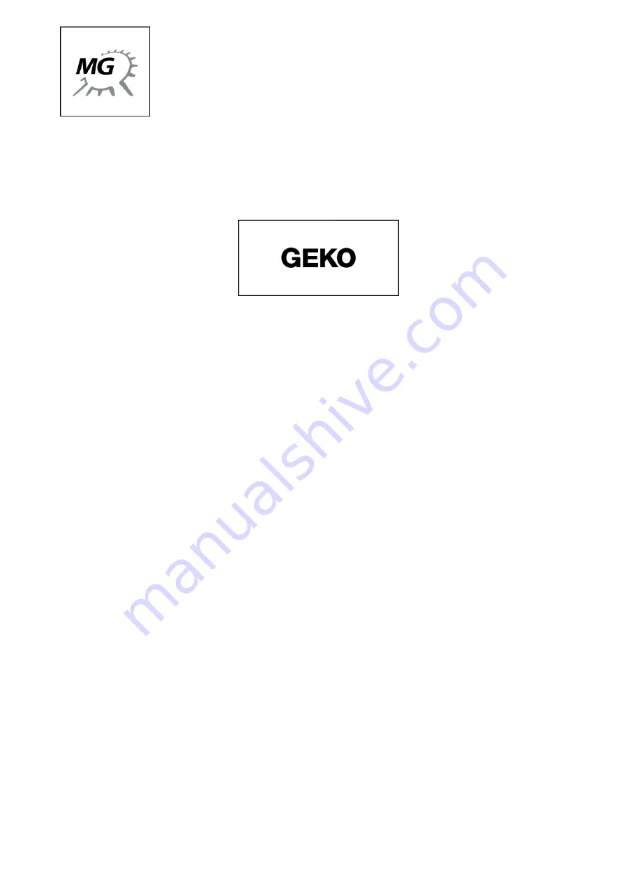 Geko 20010 ED-S/DEDA Operating Instructions Manual Download Page 3