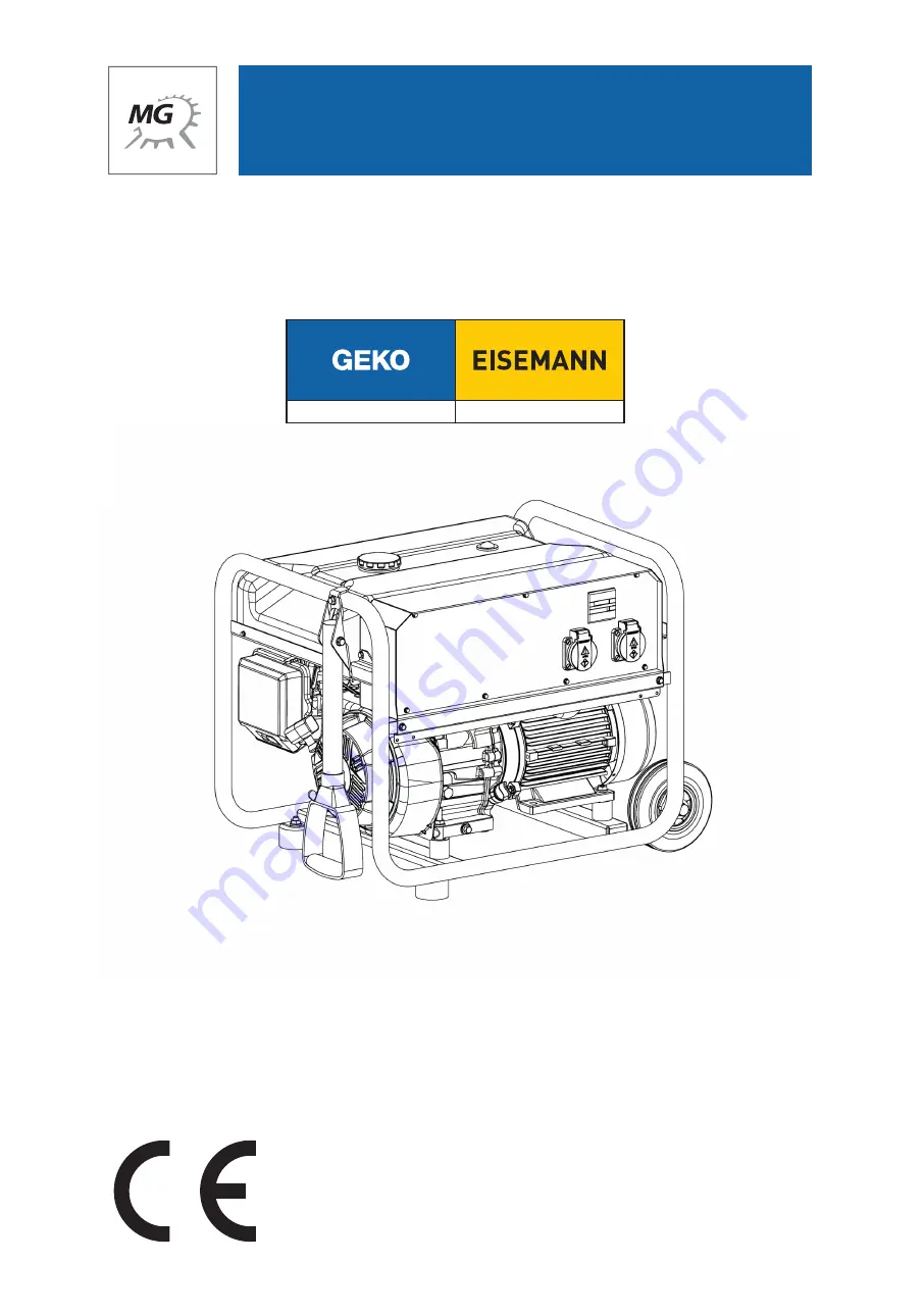 Geko Stromerzeuger 2801 E-A/SHBA Скачать руководство пользователя страница 3