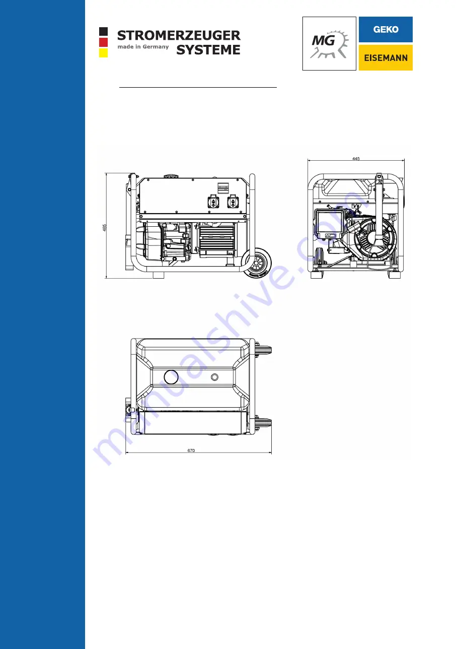 Geko Stromerzeuger 2801 E-A/SHBA Operating Manual Download Page 22