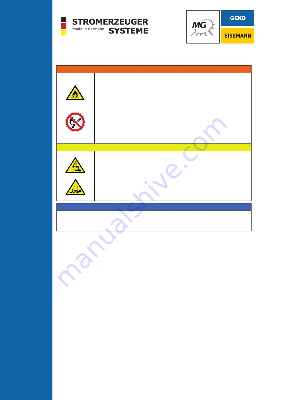 Geko Stromerzeuger 2801 E-A/SHBA Operating Manual Download Page 74